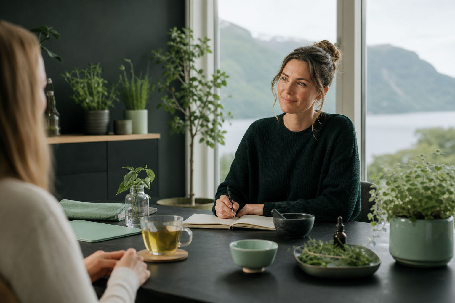 Ankledetox konsultasjonsrom for livsstilsveiledning i Bergen